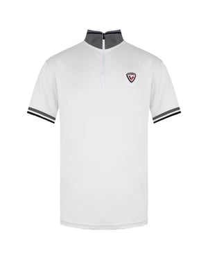 Rossignol Korte Mouw 3/4 Ritssluiting Wit Heren Virage Poloshirt RLEMY04 130