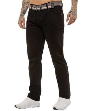 Enzo | Denim jeans voor heren met rechte pijpen