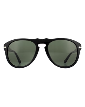 Persol Aviator Mens Black Green Zonnebril