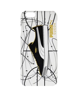 Puma Bytes ART Zwart Wit iPhone 6 Hard Telefoon Hoesje