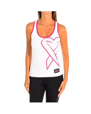 Dames-T-shirt zonder mouwen met ronde hals A0P00124
