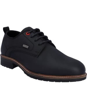 Hunter Jura Leer Heren Zwart Veterschoenen
