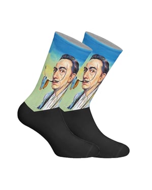 Lange uniseks sokken met elastische print