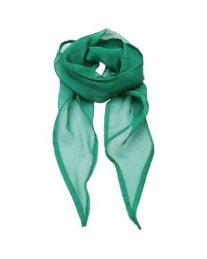 Premier Uniseks sjaal van chiffon in kleuren voor volwassenen (Smaragd)