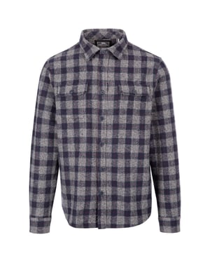 Trespass Heren Portlaw Geruit Overhemd (Grijs/Blauw)