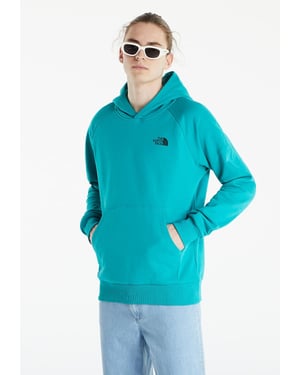 The North Face Heren Reglan Red Box Hoodie in Bleached Porcelain Green