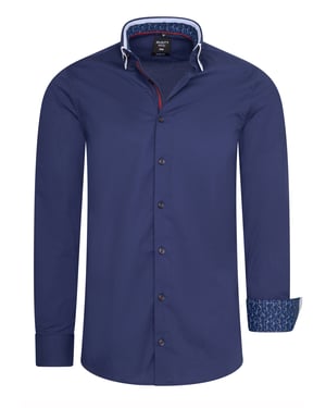 Rusty Neal Overhemden Overhemd Regular Fit Blauw