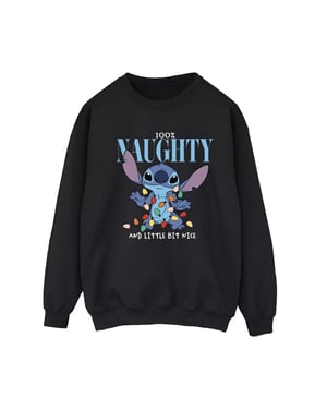 Disney Dames/Dames Lilo & Stitch Naughty & Nice Sweatshirt (Zwart)