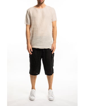 Takeshy Kurosawa T-shirt Lino Mannen beige