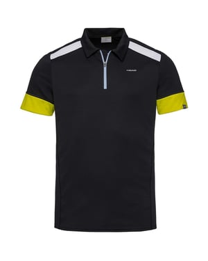 Head Tennis Heren Zwart Poloshirt