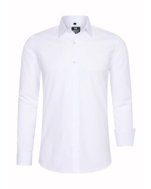 Rusty Neal Overhemden Overhemd Slim Fit Wit