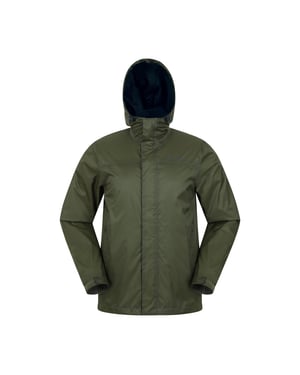 Mountain Warehouse Torrent Waterdichte Jas voor heren (Kaki Groen)