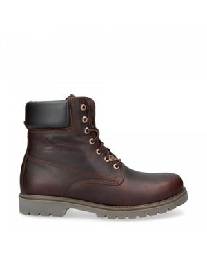Panama Jack 03 C52 bruine herenlaarzen, waterdichte leren veters, enkelchukka, wandelen