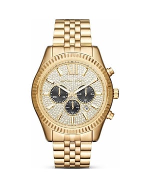 Michael Kors MK8494 Lexington Gouden Gegolfd Herenhorloge