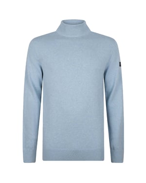 Presly & Sun Trui Jordan Mock Turtle Pullover  Blauw