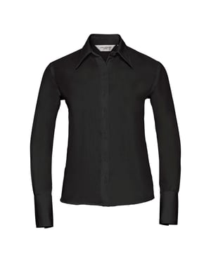 Russell Collectie Dames/Dames Lange Mouw Ultiem Niet-Ijzershirt (Zwart)