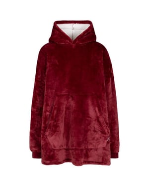 Trespass Uniseks Volwassen Knusse Oversized Hoodie Deken (Donkere kers)