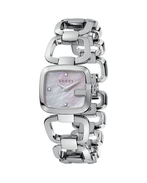 Gucci YA125502 Zilveren Dames Parelmoer Horloge