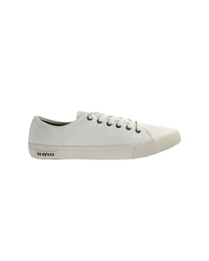 Seavees Monterey Standaard Katoen Canvas Off White Heren Sportschoenen