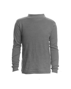 Unisex LPG700 t-shirt met lange mouwen en halve hals voor jongens en meisjes