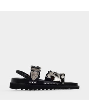 Aj1018 Laarzen - Toga Pulla - Leer - Zwart