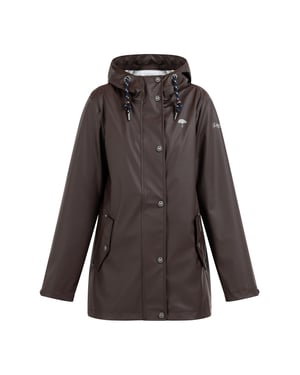 Schmuddelwedda Regenjas bridgeport Dames Donkerbruin-271
