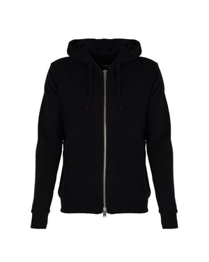 Les Hommes blouse Full Zip Mannen zwart