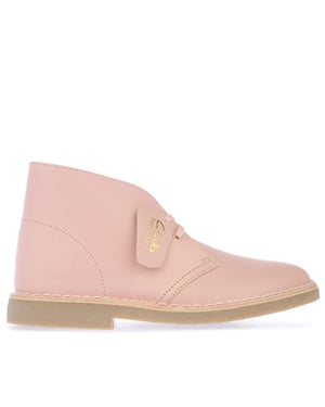 Clarks Originals Desert Boot 2 leren dameslaarzen, roze
