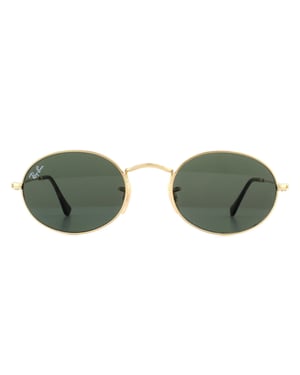 Ray-ban zonnebril ovaal 3547N 001 Gold Green G-15