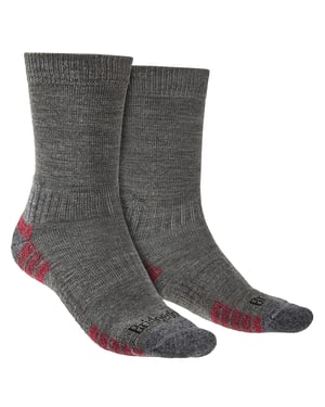 Bridgedale - Heren Wandelsokken Lichtgewicht Merino - Grijs / Heather