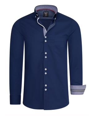 Rusty Neal Overhemden Overhemd Regular Fit Blauw
