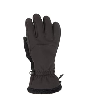 Mountain Warehouse Dames Escalade Waterdichte Softshell Skihandschoenen (Zwart)