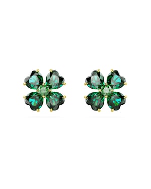Swarovski 'Idyllia' Dames Gouden Vergulde Metalen Oorringen - Goud 5666236