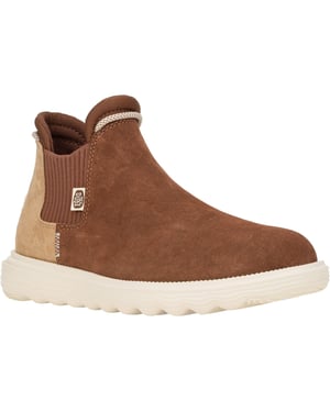 HEYDUDE Branson Novelty Leather Vrouwen Bruin/Snake Laarzen