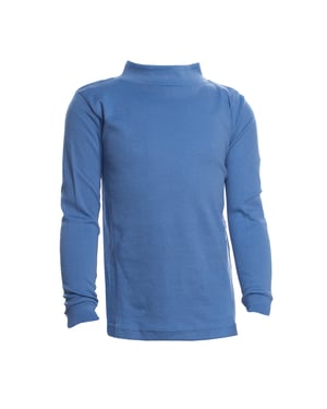 Unisex LPG700 t-shirt met lange mouwen en halve hals voor jongens en meisjes