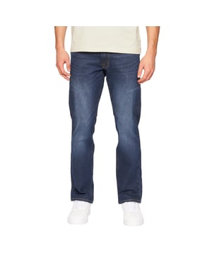 Crosshatch Heren Cadman Rechte Jeans (Donkere wasbeurt)