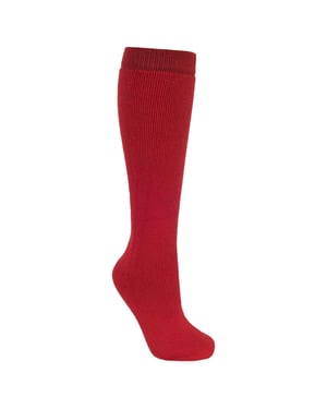 Trespass Volwassenen Unisex Buisvormige Luxe Wollenmix Skibuis Sokken (Rood)