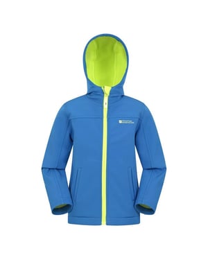 Mountain Warehouse Waterbestendige Soft Shell Jas voor kinderen/Kinderen (Kobalt)