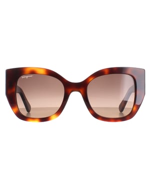 Salvatore Ferragamo SF1045S 238 klassieke tortoise bruin gradiÃ«nt zonnebril