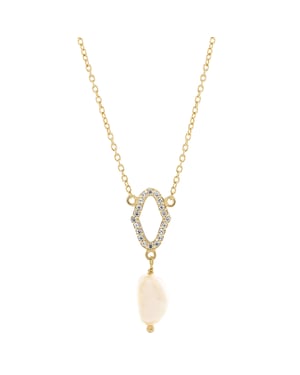 Orphelia 'Normandië' Dames 925 Sterling Zilveren Hangertje met Ketting - Goud ZK-7574/G