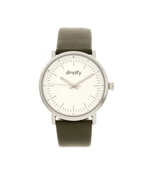 Vereenvoudig het 6200 horloge met leren band