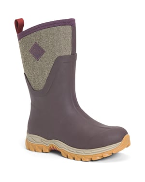 Muck Boots Arctic Sport Mid Rubberen Wijn Regenlaarzen