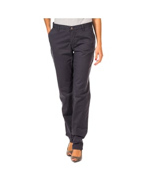 Lange recht gesneden broek met zomen 31693810 vrouw
