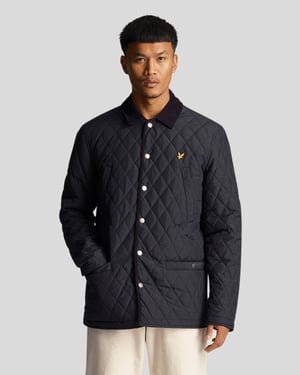 Lyle & Scott heren gewatteerde jas in marineblauw