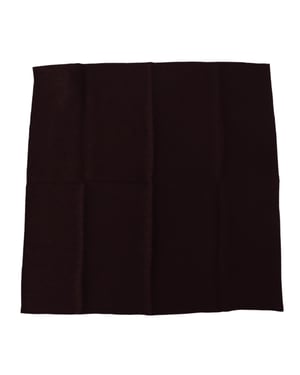 Dolce & Gabbana Bruine Zijde Blend Vierkante Sjaal Zakdoek Mannensjaal