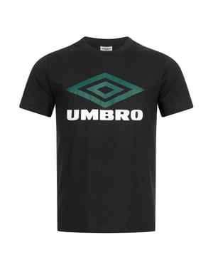 Umbro Groot Logo Heren Zwart/Groen T-Shirt