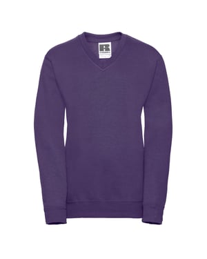 Russell Collection Sweatshirt met V-hals voor kinderen/Kinderen (Paars)