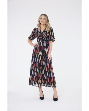 Yasmine Paintstroke Maxi Dress