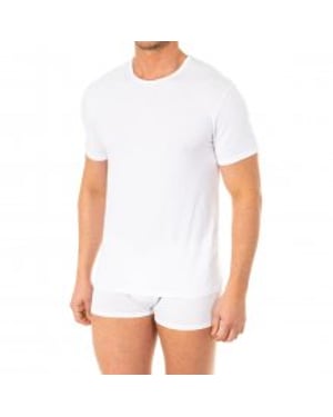 Heren-T-shirt met korte mouwen en ronde hals A0DGP. Dagelijks comfort en stijl.
