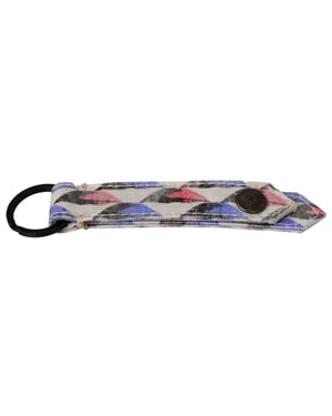 Costume National White Ring Branded Textile Men's Keychain